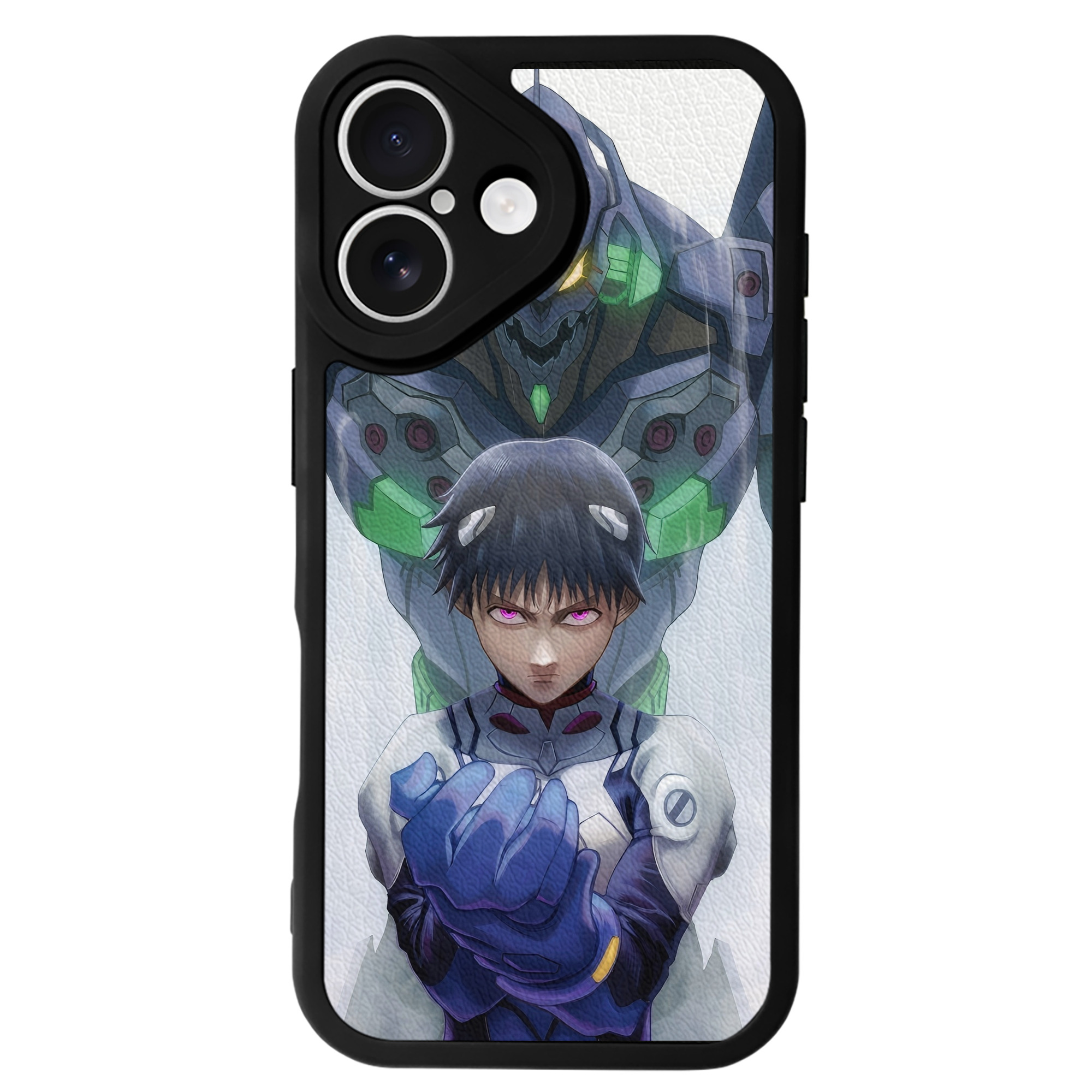 （画像用） EVA 新世紀エヴァンゲリオン 【iPhone 16シリーズ対応】シリコンスマホケース（レザー調） 材質：シリコン